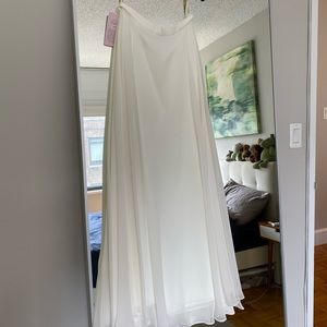 Jenny Yoo Hampton Skirt in Winter White